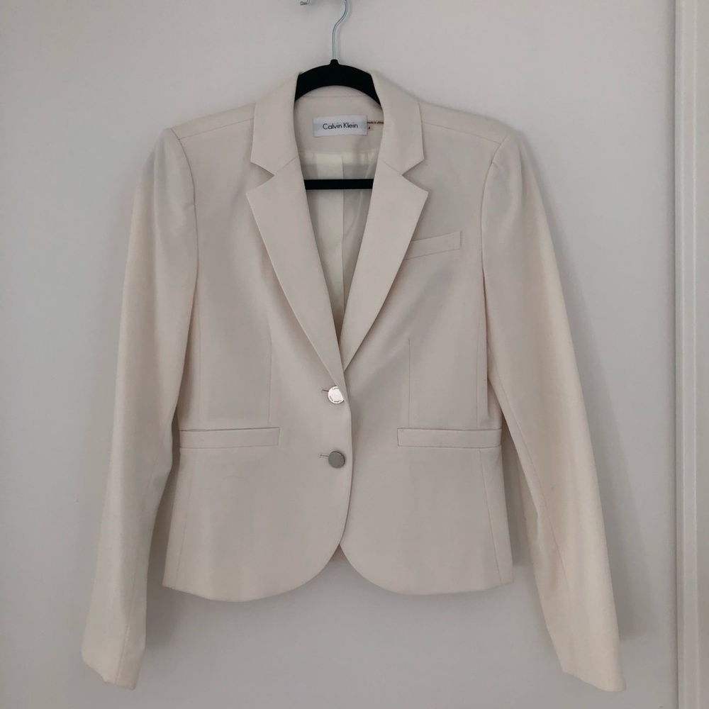 Calvin Klein Cream Blazer